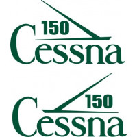 Cessna 150 Aerobat Commuter Aircraft Logo 