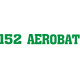 Cessna 152 Aerobat Aircraft Script Logo 