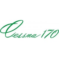 Cessna 170 Aircraft Script Logo Decals