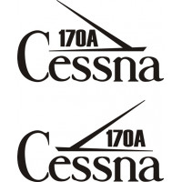Cessna 170A Aircraft Logo Decal 