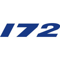 Cessna 172 Aircraft Logo Decal 