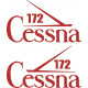 Cessna 172 Aircraft Logo Decal