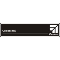  Cessna 172 Cutlass RG Aircraft Placards Decal