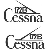 Cessna 172B Skyhawk Aircraft Logo Decal