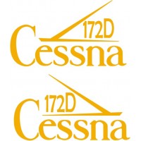 Cessna 172D Aircraft Decal
