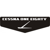 Cessna 180 Yoke Emblem Aircraft Logo 