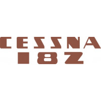 Cessna 182 Skylane Aircraft Logo Decal 