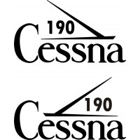 Cessna 190 Businessliner Aircraft Logo Decal 