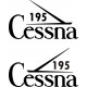 Cessna 195 Businessliner Aircraft Logo Decal 