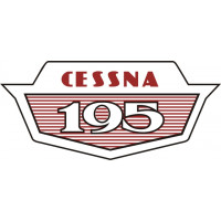 Cessna 195 Businessliner Utiliner Aircraft Logo Decal