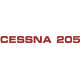 Cessna 205 Aircraft Logo 