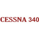 Cessna 340 Aircraft Logo Decal