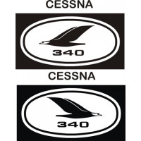Cessna 340 Aircraft Logo 