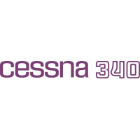 Cessna 340 Aircraft Logo 