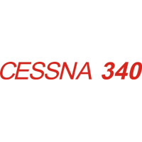 Cessna 340 Aircraft Logo  