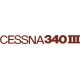 Cessna 340 III Aircraft Vinyl Decals