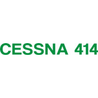 Cessna 414 Aircraft Logo 