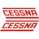 Cessna Aircraft Logo Decal Script 