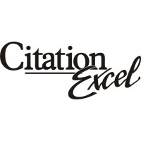 Cessna Citation Excel Aircraft Logo Decal 