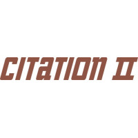 Cessna Citation II Aircraft Logo Decal 