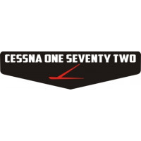 Cessna One Seventy Two Yoke Aircraft Logo