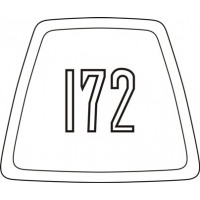 Cessna Skyhawk 172  Aircraft Yoke Decal