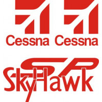 Cessna Skyhawk SP sets of Aircraft Logo Decals