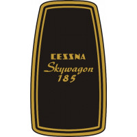 Cessna Skywagon 185 Yoke Aircraft Logo