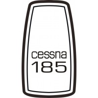 Cessna185 Yoke Aircraft Logo