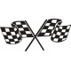Checkered Flag Racing Finish Line Flag Logo
