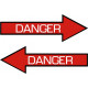 Danger Aircraft Warning Placard Logo 