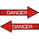 Danger Aircraft Warning Placard Logo 