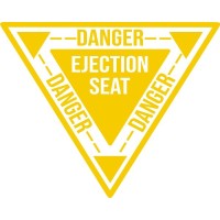 Danger Seat Ejection Aircraft Placards