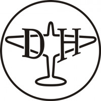 de Havilland Aircraft Logo Round Decals