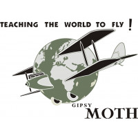 De Havilland Gipsy Moth Aircraft Logo