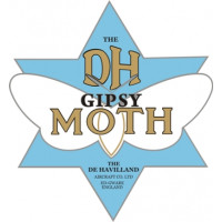 De Havilland Gipsy Moth Aircraft Logo 