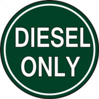 Diesel Fuel Only Car Decal