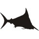 Diving Marlin Fish Logo Boat Decals