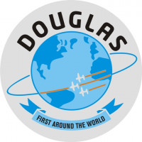 Douglas First Around The World Aircraft Logo 