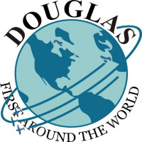 Douglas First Around The World Aircraft Logo 