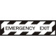Emergency Exit Aircraft Warning Placard 