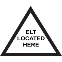 Emergency Located Here Placard Logo  