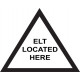 Emergency Located Here Placard Logo  