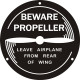 Ercoupe Beware Propeller Aircraft Logo 