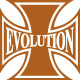 Evolution Iron Cross Motorcycle Helmet  