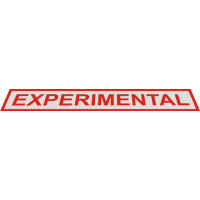 Experimental Aircraft Warning Placard Logo
