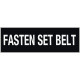 Fasten Set Belt Aircraft Placards Decals