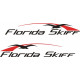Florida Skiff Boat Logo Vinyl Decals  