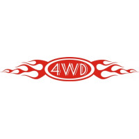 Four Wheel Drive Car Flame 