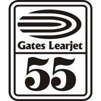 Bombardier Gates Learjet 55 Aircraft Yoke Decals